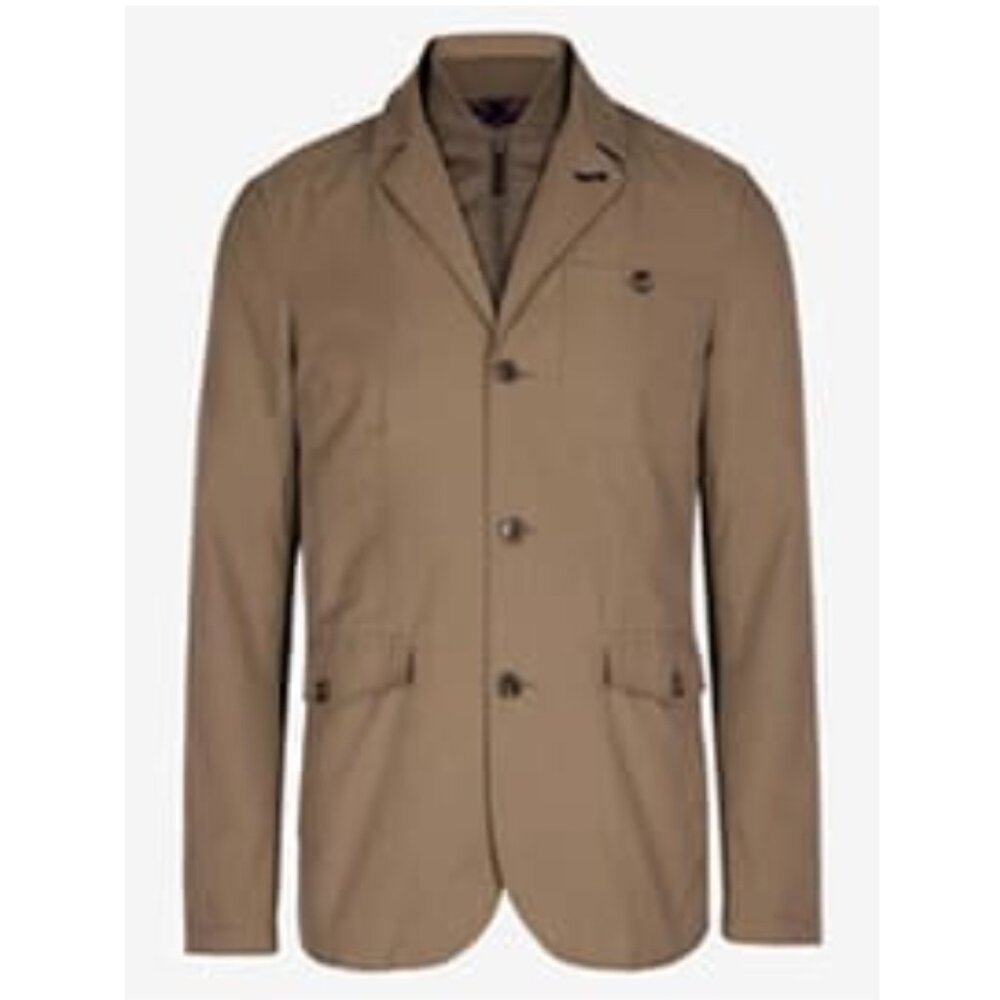 Ted Baker London Men's Chicago Layered Cotton Jacket in Tan 4/L